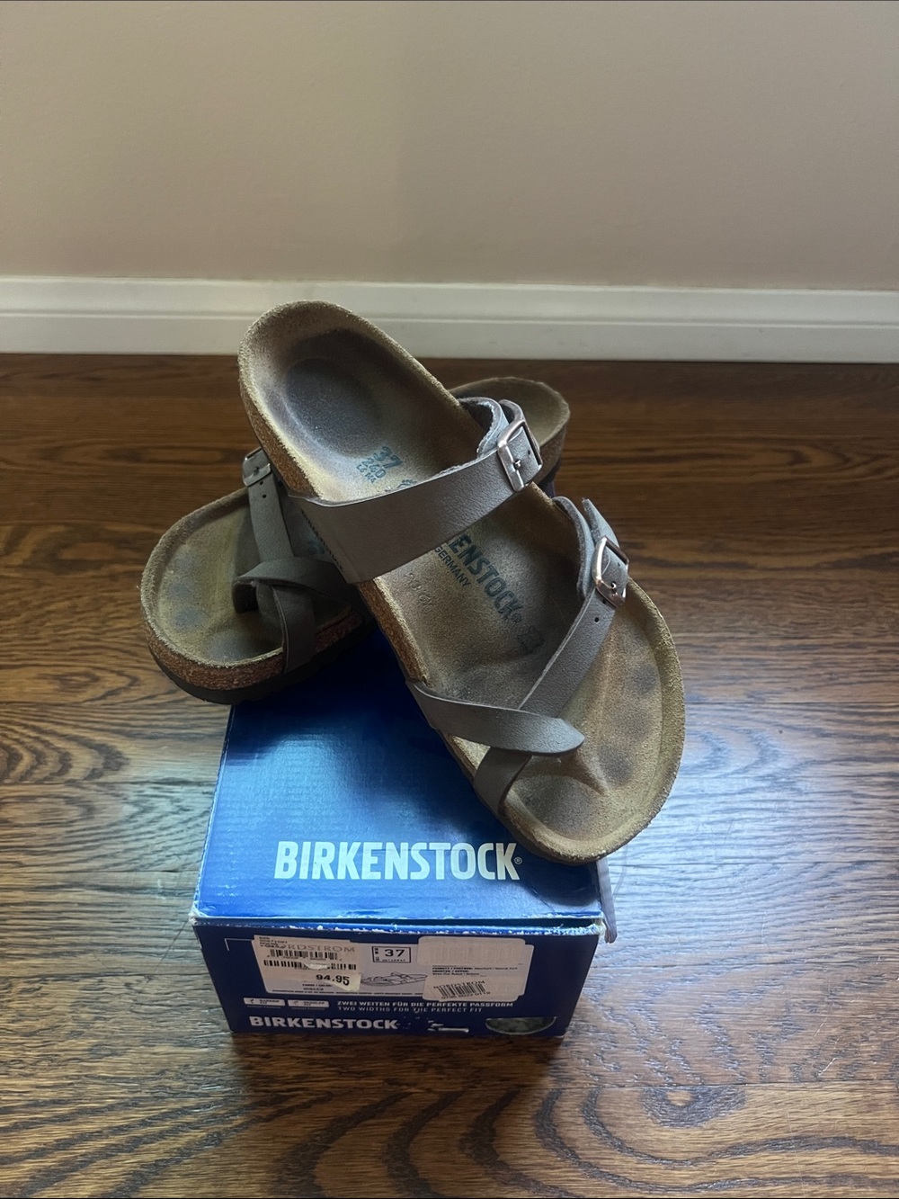 Birkenstock Taupe Double-Strap Sandals